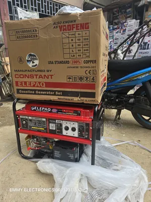 Original Elepaq Constant Petrol Generator 8.5kva 100%Copper Coil
