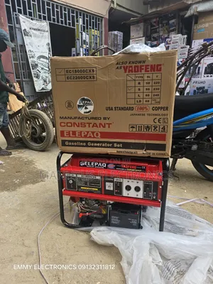 Original 8.5kva Elepaq Constant Petrol Generator 100%Copper Coil