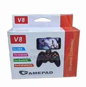 V8 Bluetooth Wireless Controller Grip Gamepad - Android / Ios/ Pc/ Ps3
