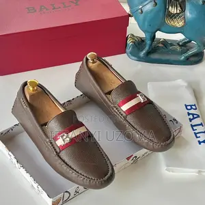 Big Bally Leather Loafers Men Shoe