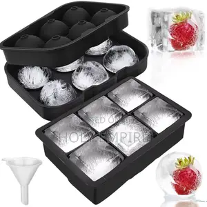 Ice Cube Trays Silicone Ice Cube Molds for Freezer With Lid Reusable
