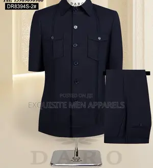Latest Designers Shirtsleeve Safari Men’S Suit