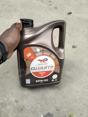 5-Liter Container of Totalenergies Quartz 5000 Sl 20w-50 Engine Oil