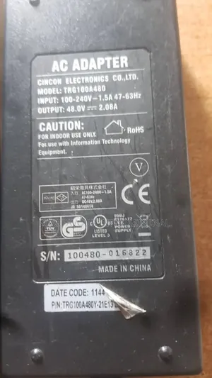 Cincon 48v 2a Power Adapter Trg100a480 – Original