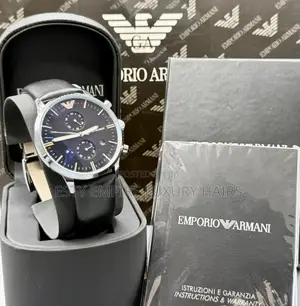 High Quality Luxury Emporio Armani Leather Wristwatch