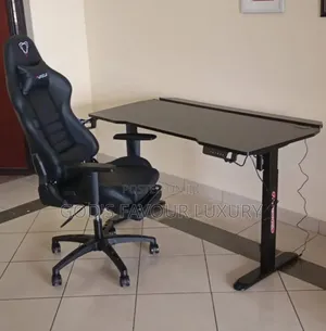 Sit-Stand Smart Gaming Table and Ergonomic Chair.