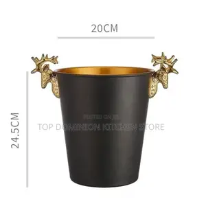 Black Wine Champagne Bucket