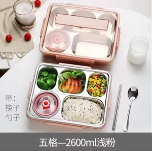 5 Compartment Lunch Box With Spoon Bowl
(2600ml Lunch Box)