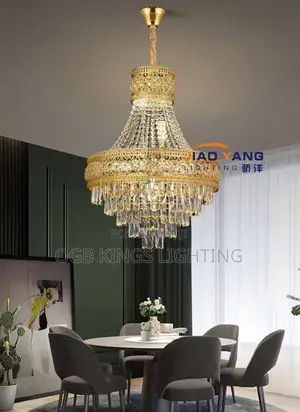 Luxury Gold Crystal Chandelier for High Ceiling Staircase Modern