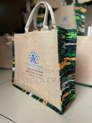Jute Ankara Bags for Souvenirs