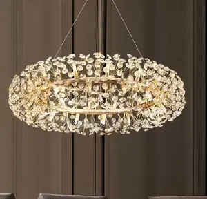 Nordic Crystal Led Ceiling Pendant Lamp Modern Clear Crystal G9 Led