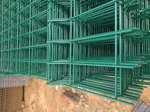 Green Coated - Panel Mesh Fencing Wire