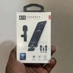 K 11 Dual Wireless Lapel Microphone for iPhone and Android