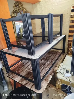 Marble Centre Table With 2 Side Stools