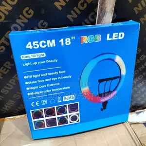 18 Inches RGB Ring Light With Tripod Stand Ringlight Makeup, Blogging