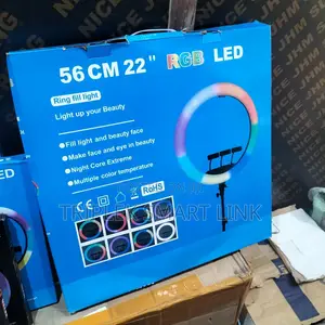 22 Inches RGB Ring Light With Tripod Stand Ringlight Makeup, Blogging