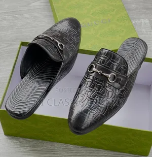 Pure Quality Luxury Men's Half Shoes Gucci 100% Leather Well Branded