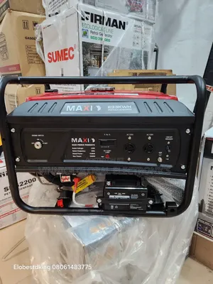 5.5kva Maxi Petrol Generator 100% Copper Coil Key Start