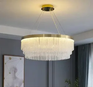 Luxury Crystal Round Chandelier – 60cm Modern Design