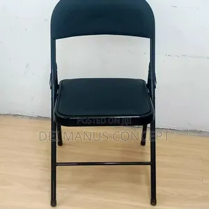 Foldable Metal Chair With Leather