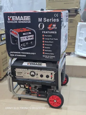 Orange Color Kemage Remote Control Petrol Gen 5.5kva 100% Copper Coil