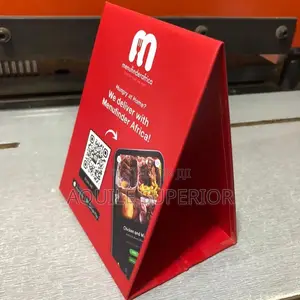 Custom Printed Strong Tent Card Branding for Organizations | Moq 20pcs