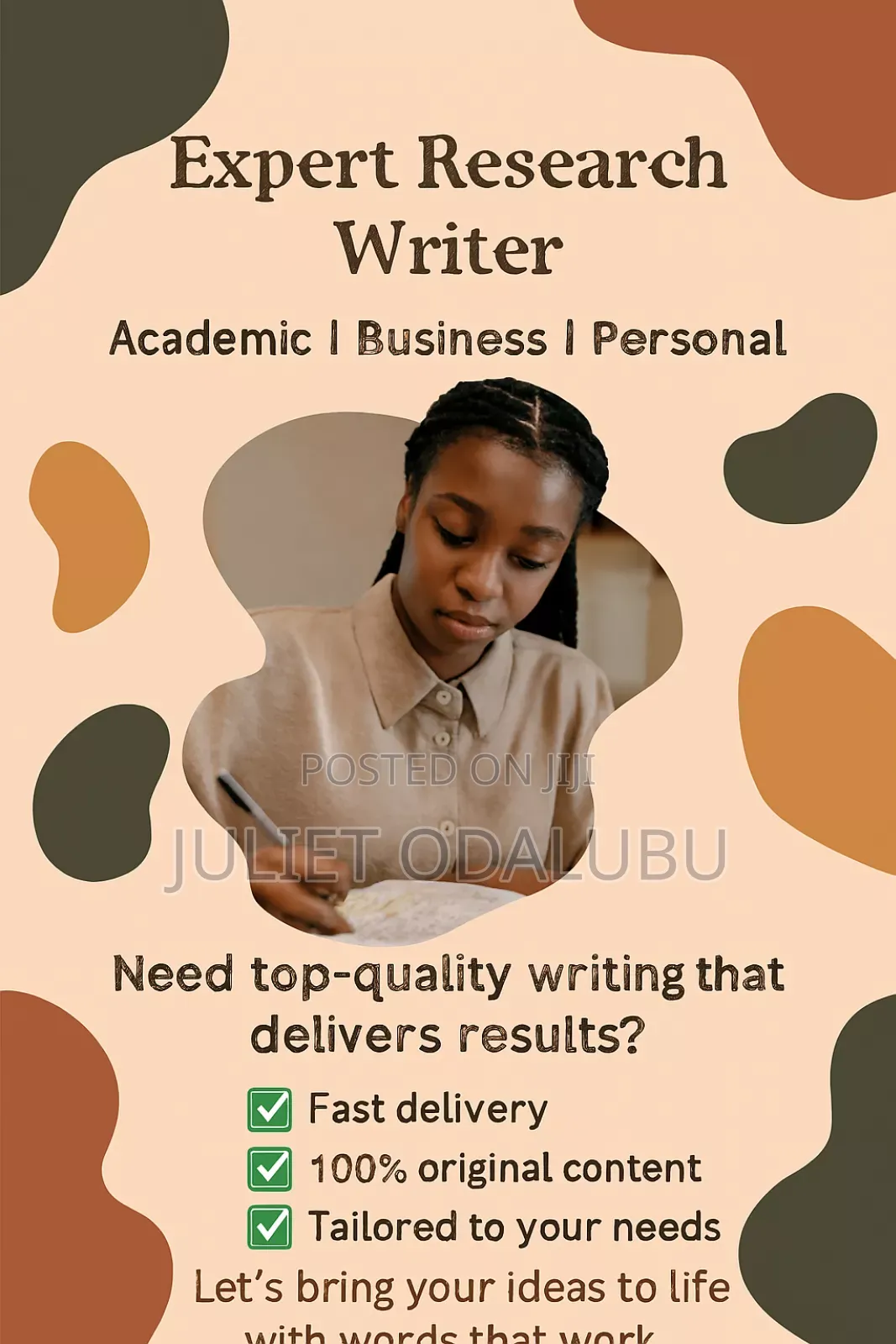 Research /Content /Copy Writer and Email Marketer