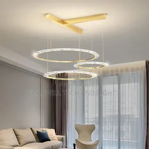 Nordic Living Room Chandelier With Multiple Rings