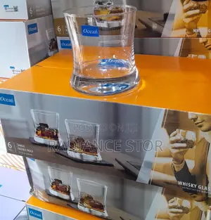 6 Pieces Ocean Tango Double Rock Whiskey Glass Cup