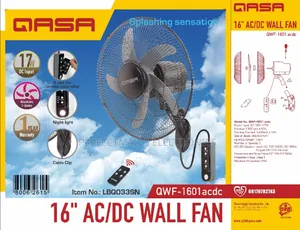 Qasa 16" Acdc Wall Fan QWF-1601acdc