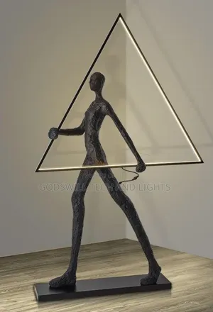 Tivoro Triangle Floor Lamp" or "Humanoid Floor Lamp