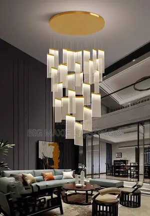 Luxury High Ceiling Dropping Chandelier Lamp