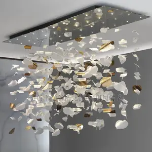 Luxury Leaf Design Decorative Chandelier Lamp
