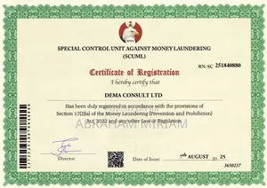 Scuml Certificate
