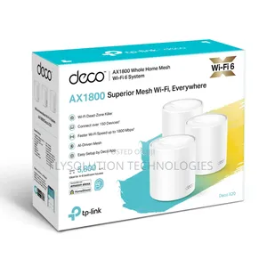 Tp-Link Deco X20 Ax1800 Whole Home Mesh Wi-Fi 6 System-3 Pack