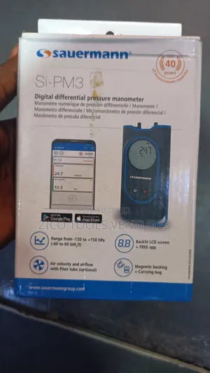 Sauermann Si-Pm3 Digital Differential Pressure Manometer Is
