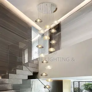 Modern Luxury High Ceiling Dropping Chandelier