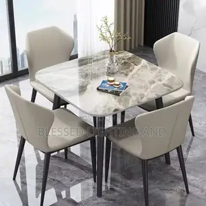 Modern Four Seater Dinning, Kitchen Solid Wood Table and Chairs