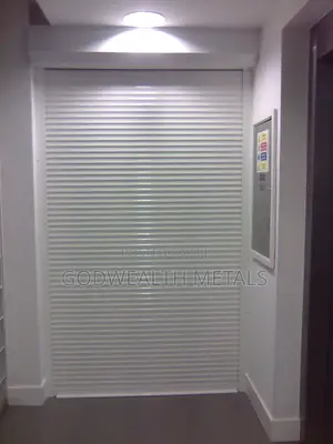 White Aluminum Roller Shutter Electric Door