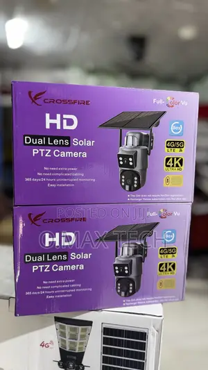 Crossfire Dual Lens Solar Ptz Camera 6mp- Ubox App