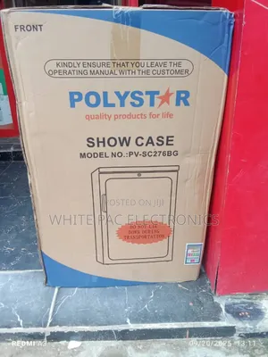 Brand New Polystar Standing Display Chiller 90litre  Fast Cooling