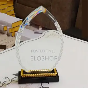 Oval-Shaped Crystal Award