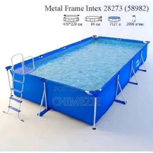 Above Ground Pool Rectangular With Ladder 4.50m X 2.20m X 84cm