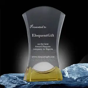 Curved Crystal Recognition Plaque