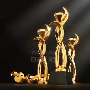 Executive Diamond-Cut Crystal Trophy