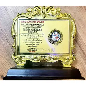 Regal Gold Plaque Trophy
