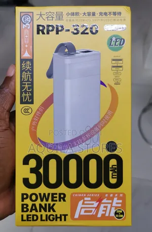 Remax RPP-320 Chinen Series 30000mah Power Bank With Led Light