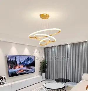 Ceiling Pendant Lamp, Living Room Lighting Decoration, Luxurious Bed