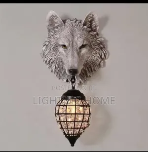 Crystal Wolf Wall Lamp