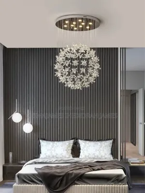 Modern Luxury Crystal Led Ceiling Chandelier for Living Room Large